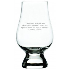 Andrew Jackson Quote Glencairn Whisky Glass