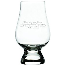 Andrew Jackson Quote Glencairn Whisky Glass