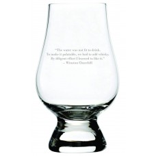 Winston Churchill Quote Glencairn Whisky Glass