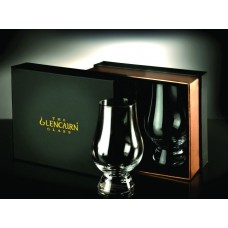 Glencairn Whisky Glass Deluxe Velvet Gift Box w/ 2 Standard Glencairn Glasses