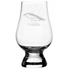Cuban Cigar Themed Glencairn Whisky Glass