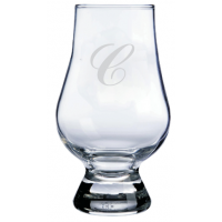 Monogrammed Commercial Script Glencairn Whisky Glass