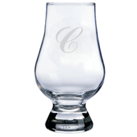 Monogrammed Commercial Script Glencairn Whisky Glass