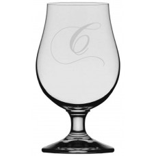 Chopin Script Monogrammed Glencairn Crystal Iona Beer Glass