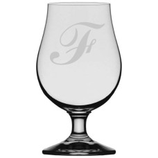 Commercial Script Monogrammed Glencairn Crystal Iona Beer Glass