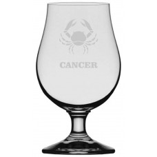 Zodiac Symbol Themed Glencairn Crystal Iona Beer Glass