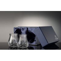 Glencairn Whisky Glass Deluxe Satin Gift Box w/ 2 Cut Mixer Glencairn Glasses