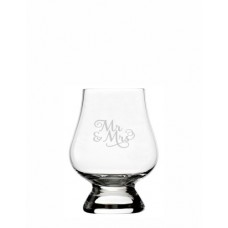 Wee Glencairn Etched Samantha Font Wedding Party Glass